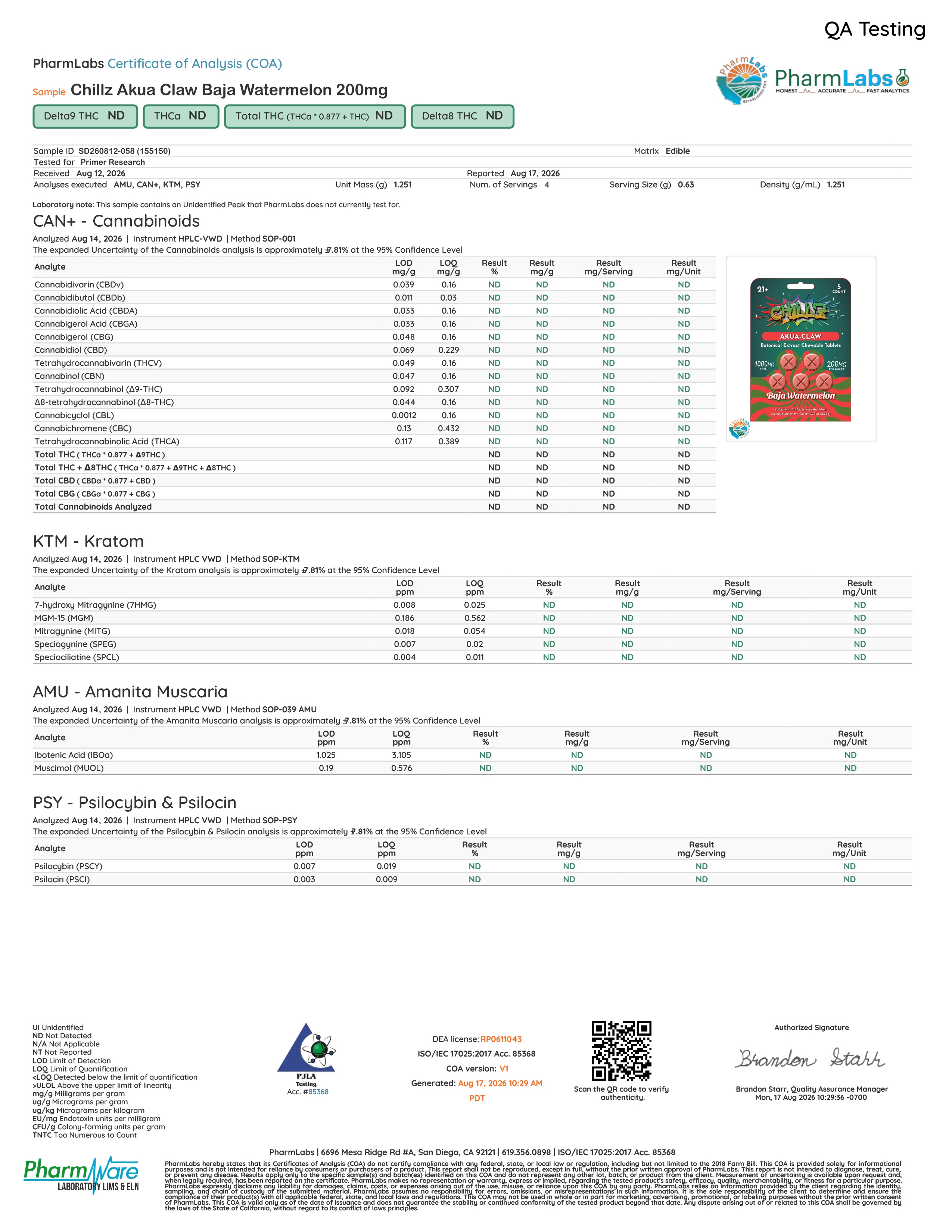 Cat Claws COA 1